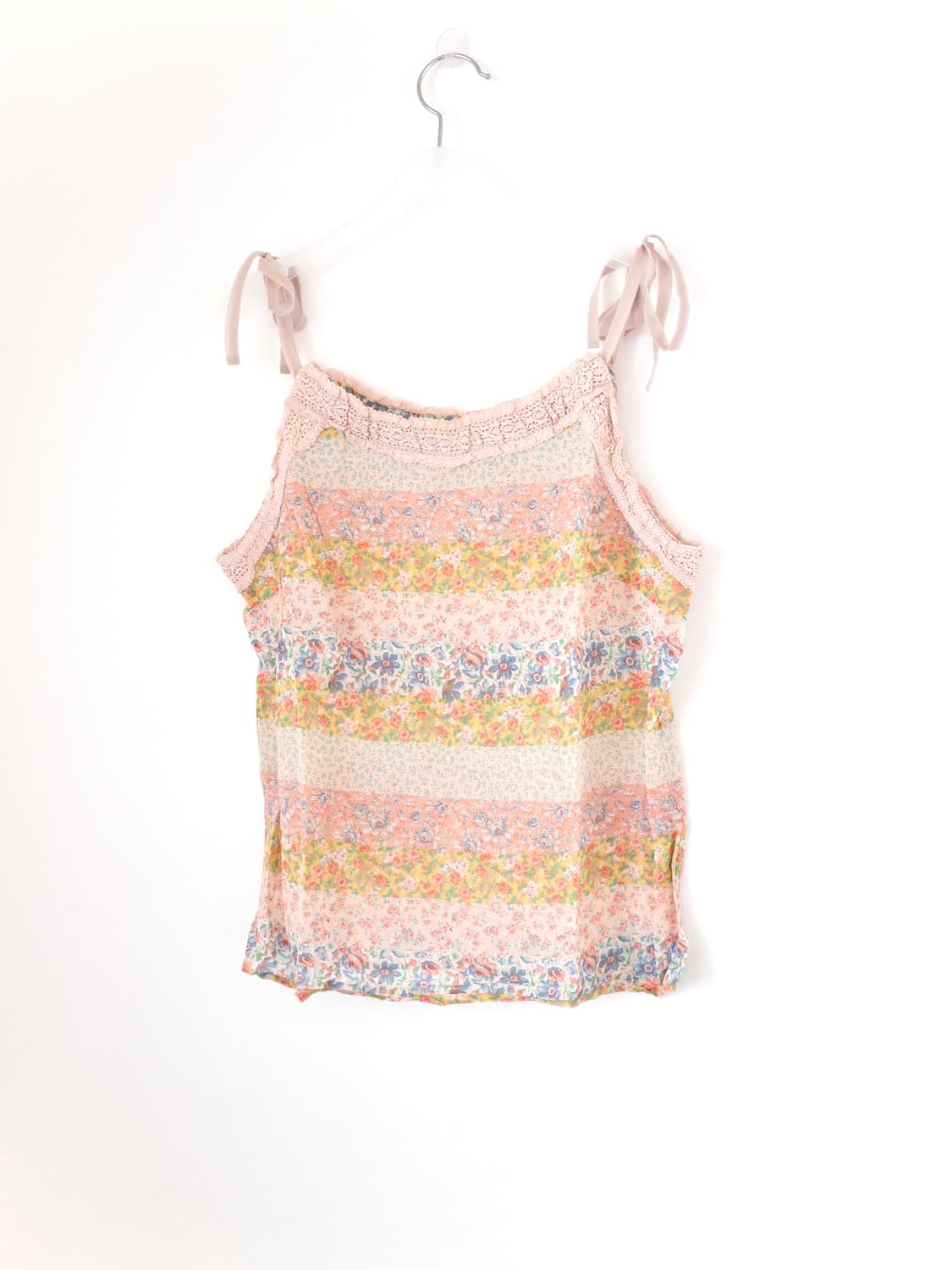 빈티지 리본 & 레이스 나시 블라우스 상품이미지2