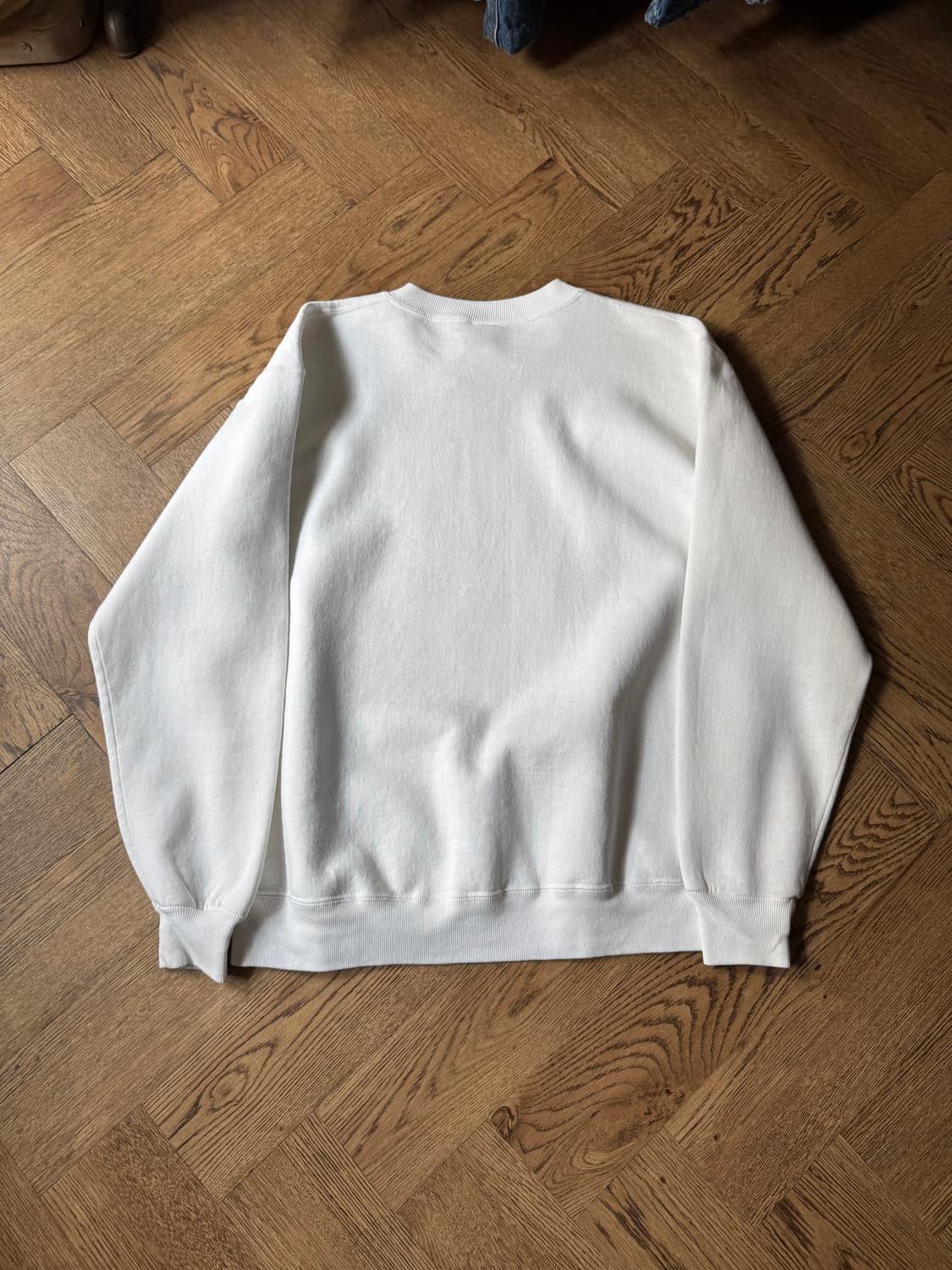 [L]러셀 Made in USA 화이트 플레인 스웻셔츠 상품이미지6