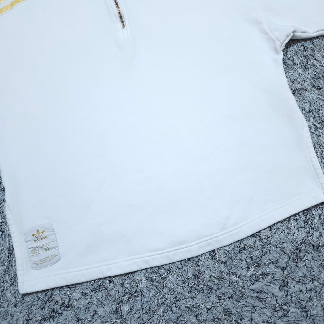 아디다스) M 공용 쿼터집 기모 하프집업맨투맨 / 왕눈이샵 상품이미지5