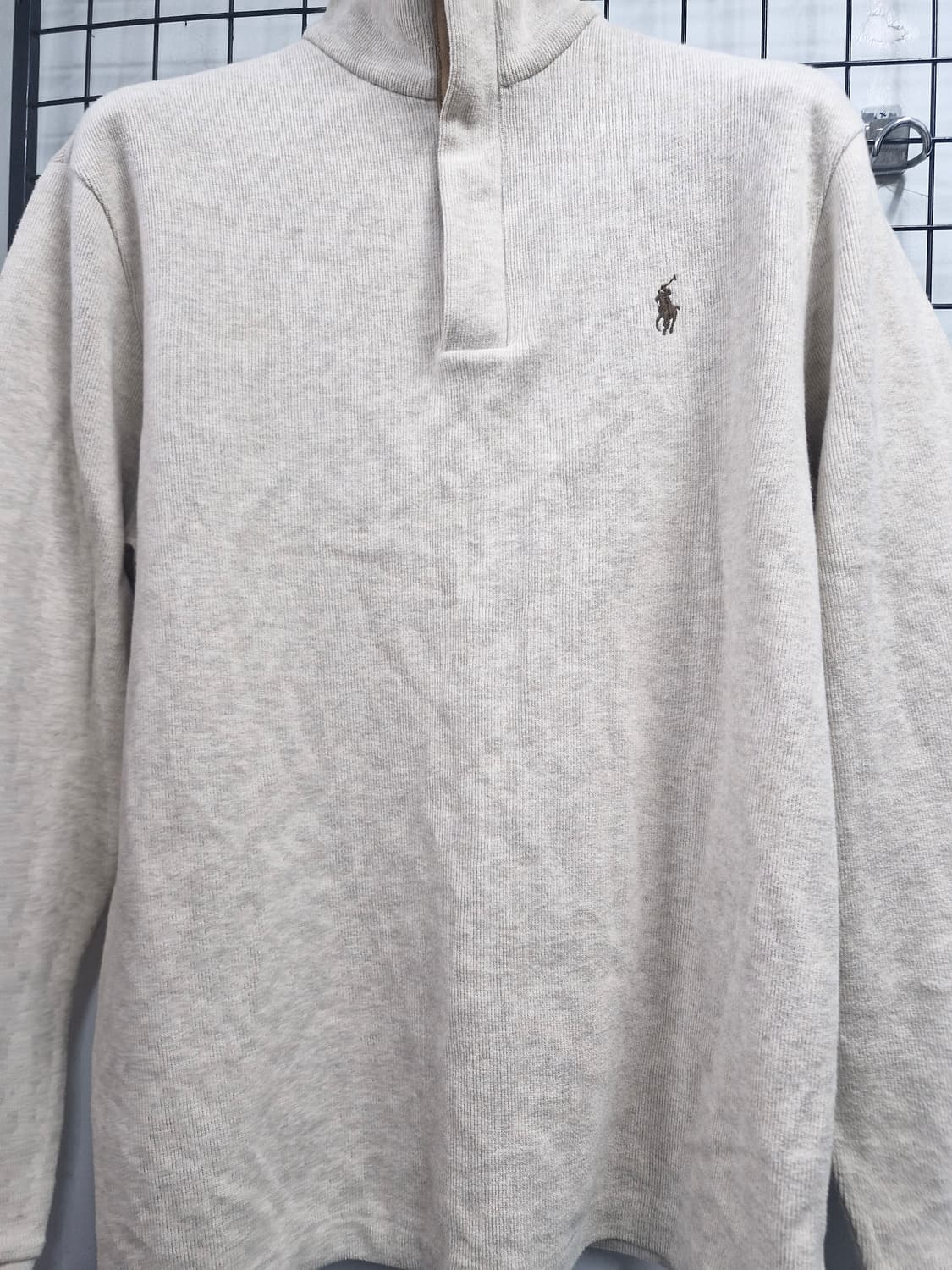 95-100L 폴로랄프로렌 팔꿈치 패치 반집업 니트. 상품이미지5