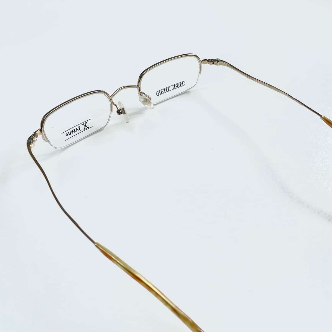 X-Japan 엑스제펜 사 빈티지 반무테 안경 상품이미지3