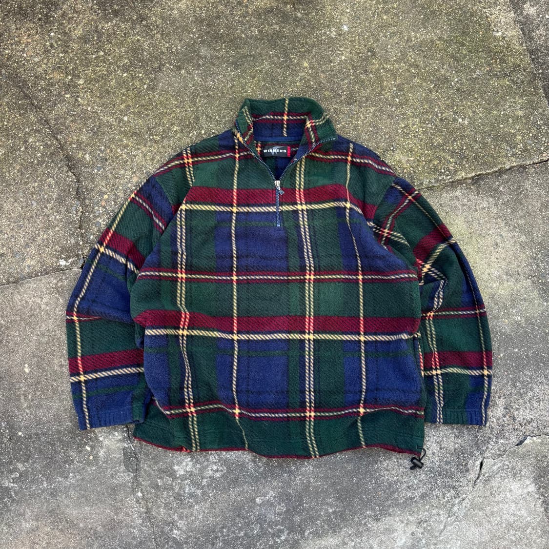 WINNERS 체크 플리스 하프집업 L 상품이미지1