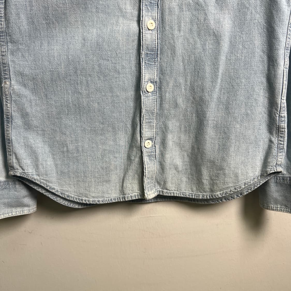 스톤아일랜드 연청 데님 셔츠 S 상품이미지5