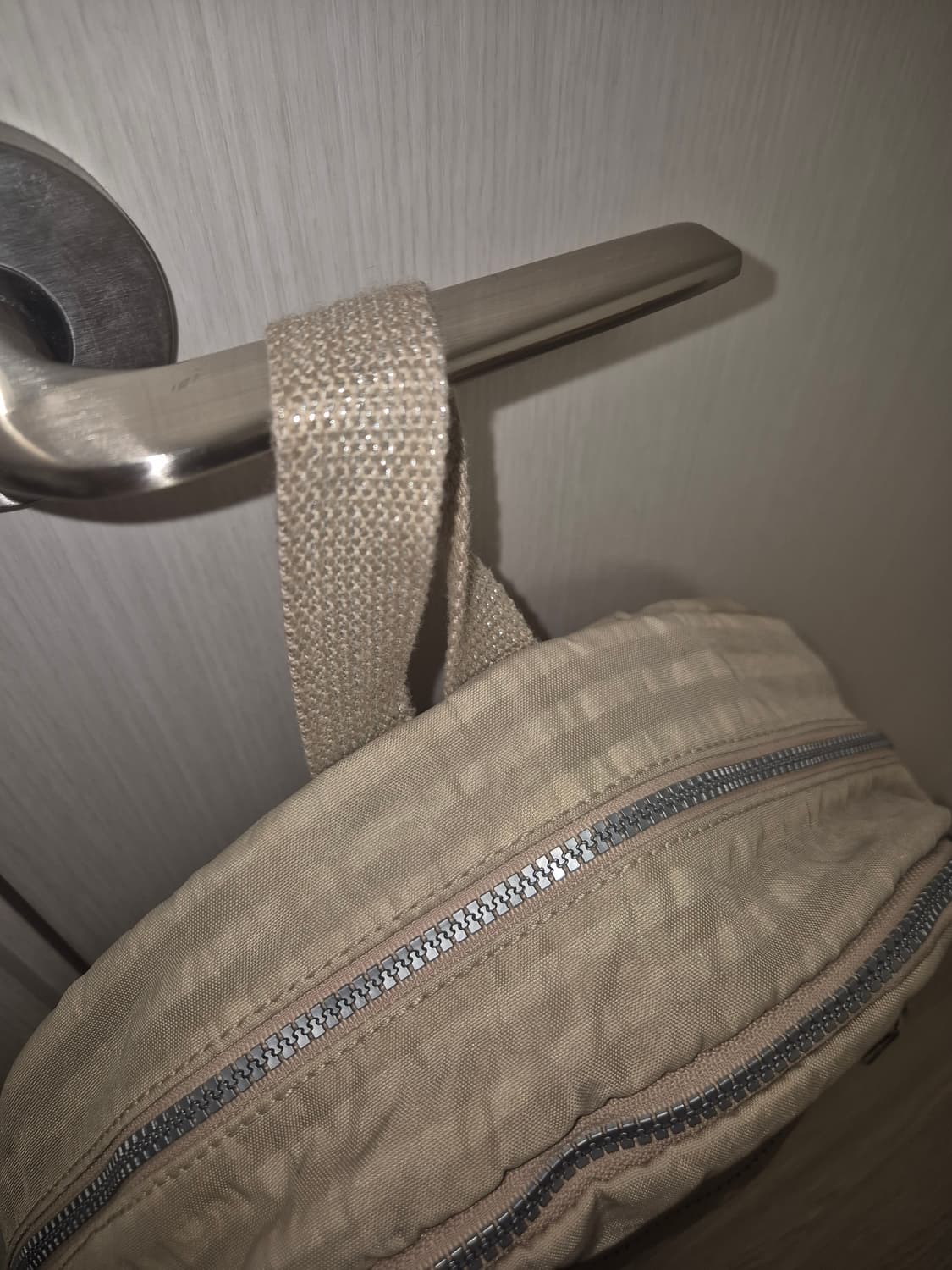 베이지 단가라 키플링 백팩 상품이미지2