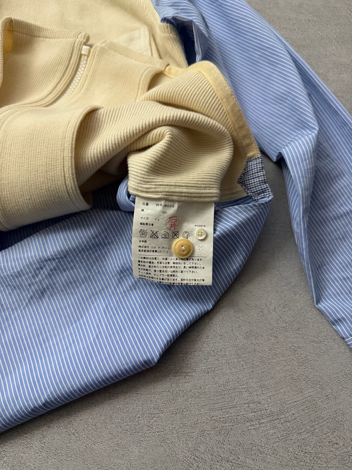 준야와타나베 16FW 스트라이프 니트패널셔츠 상품이미지7