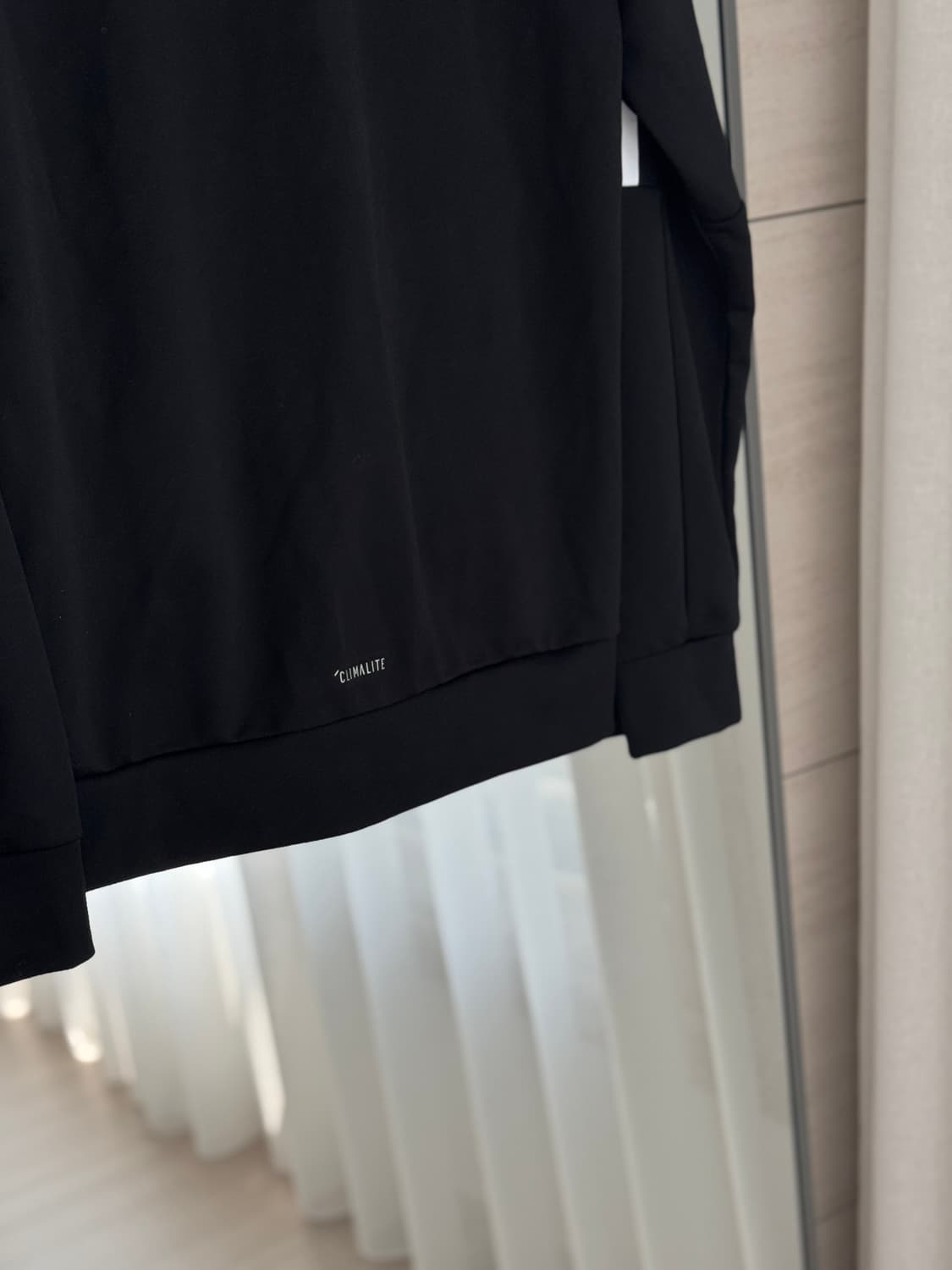 아디다스 adidas 블랙 저지 트랙탑 집업 (L) 상품이미지5