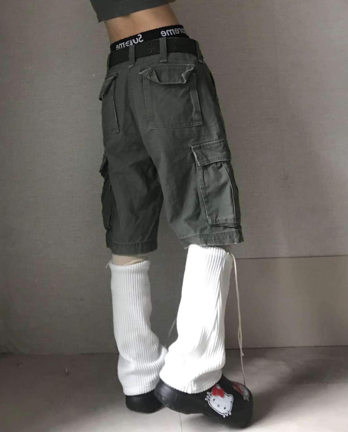 HCO 벨티드 카키 버뮤다 상품이미지3