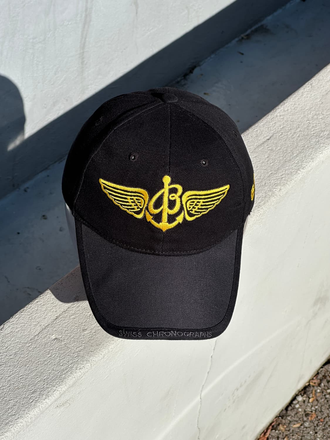 [F] 브라이틀링 로고 블랙 볼캡 모자 상품이미지1