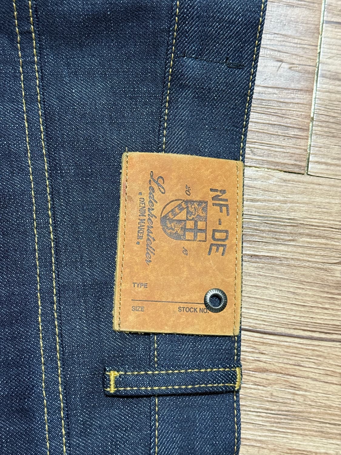 (카티 착용) RAW DENIM JAPANESE LOOSE FIT BLU 상품이미지7