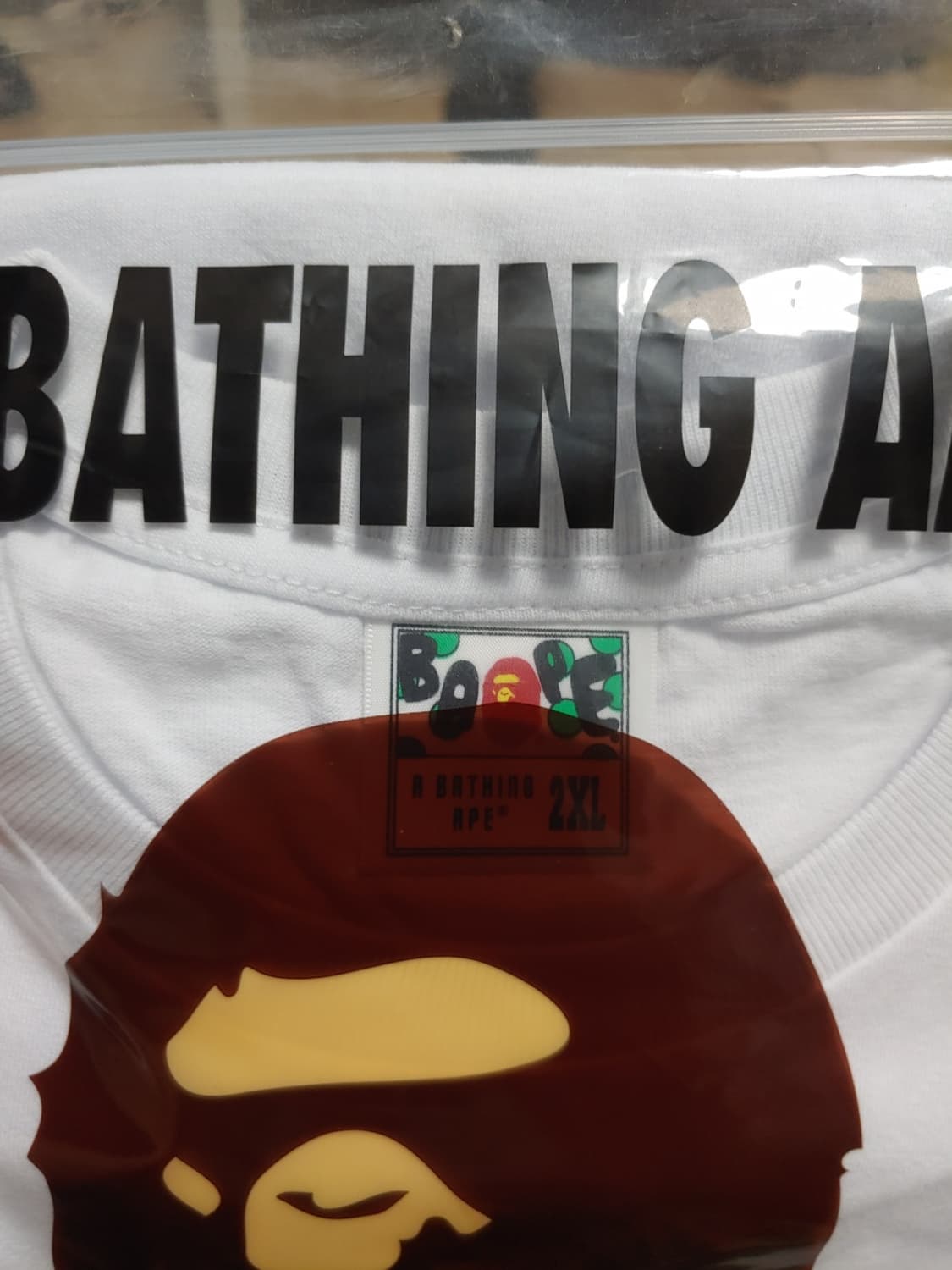 [2XL] 베이프 24SS 온라인 익스클루시브 GO APE 사루 반팔티 상품이미지4