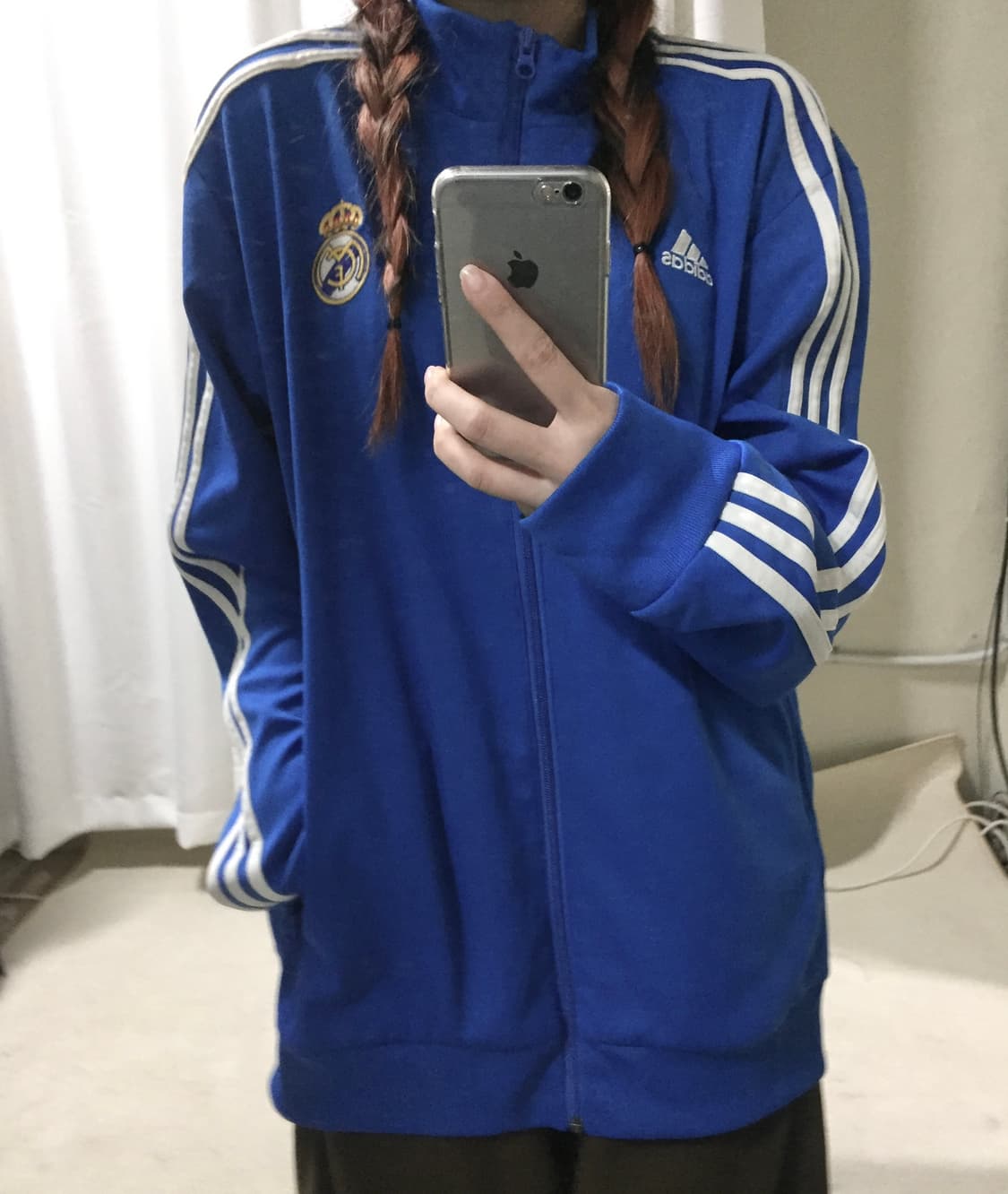 아디다스 레알 마드리드 블루 면 코튼 져지 트랙탑 115 상품이미지1