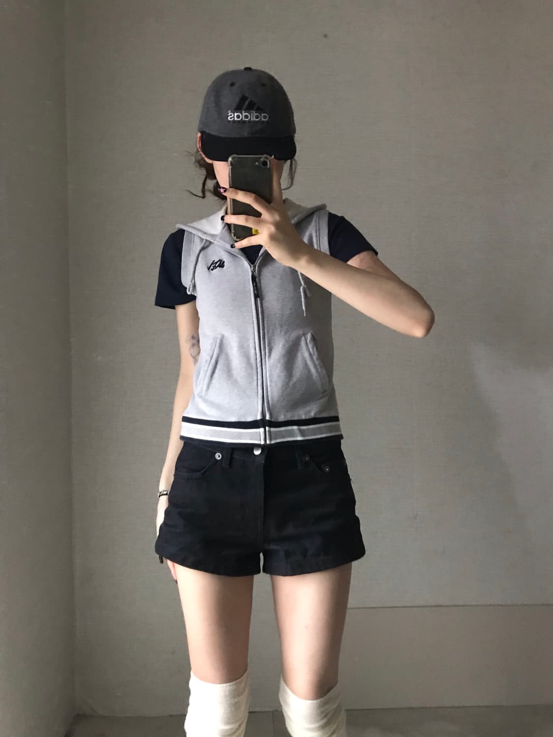 마자플라바 그레이 조끼 집업 상품이미지4