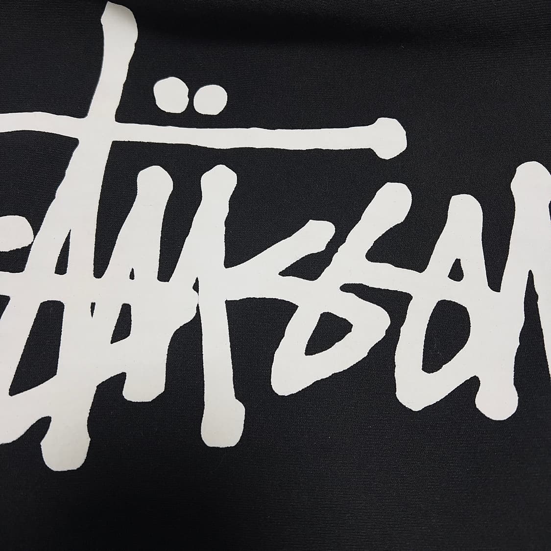 (1회착 크림 구매 우체국 택포가격) 스투시 베이직 후드 블랙  XL 상품이미지7