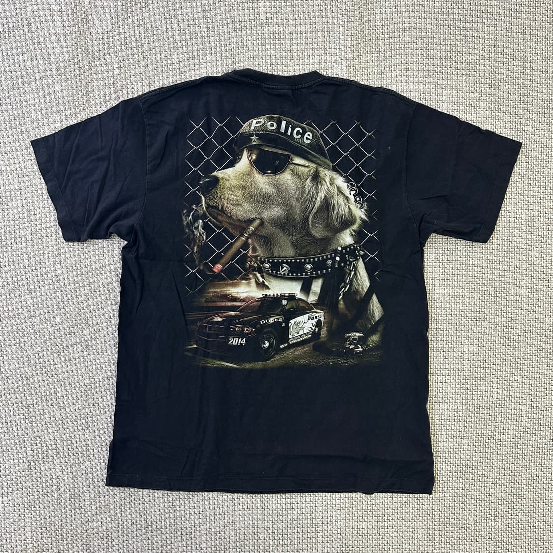 XL 락창 빈티지 프린팅 반팔티 0421D 상품이미지4