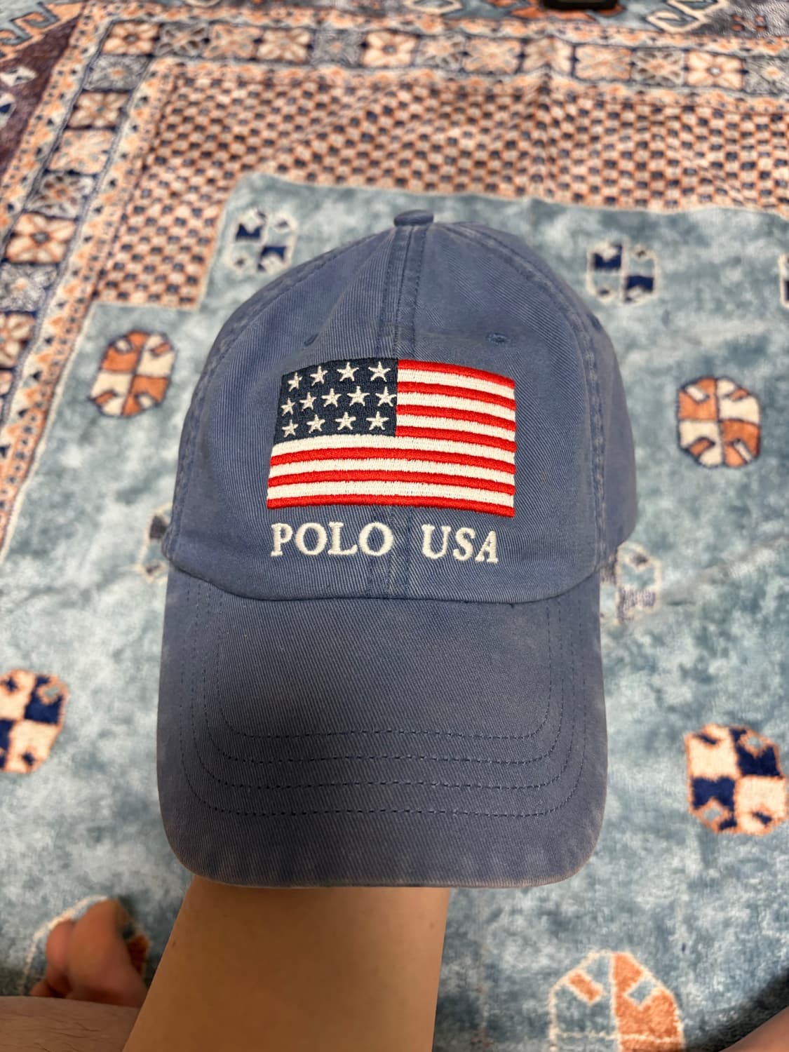 폴로 usa 성조기 워싱 볼캡 os 상품이미지1