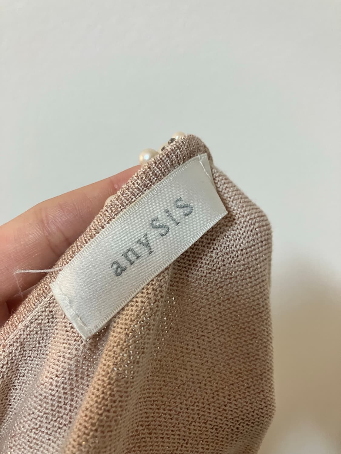 Anysis 펄 장식 블라우스 히메갸루 로걀 상품이미지5