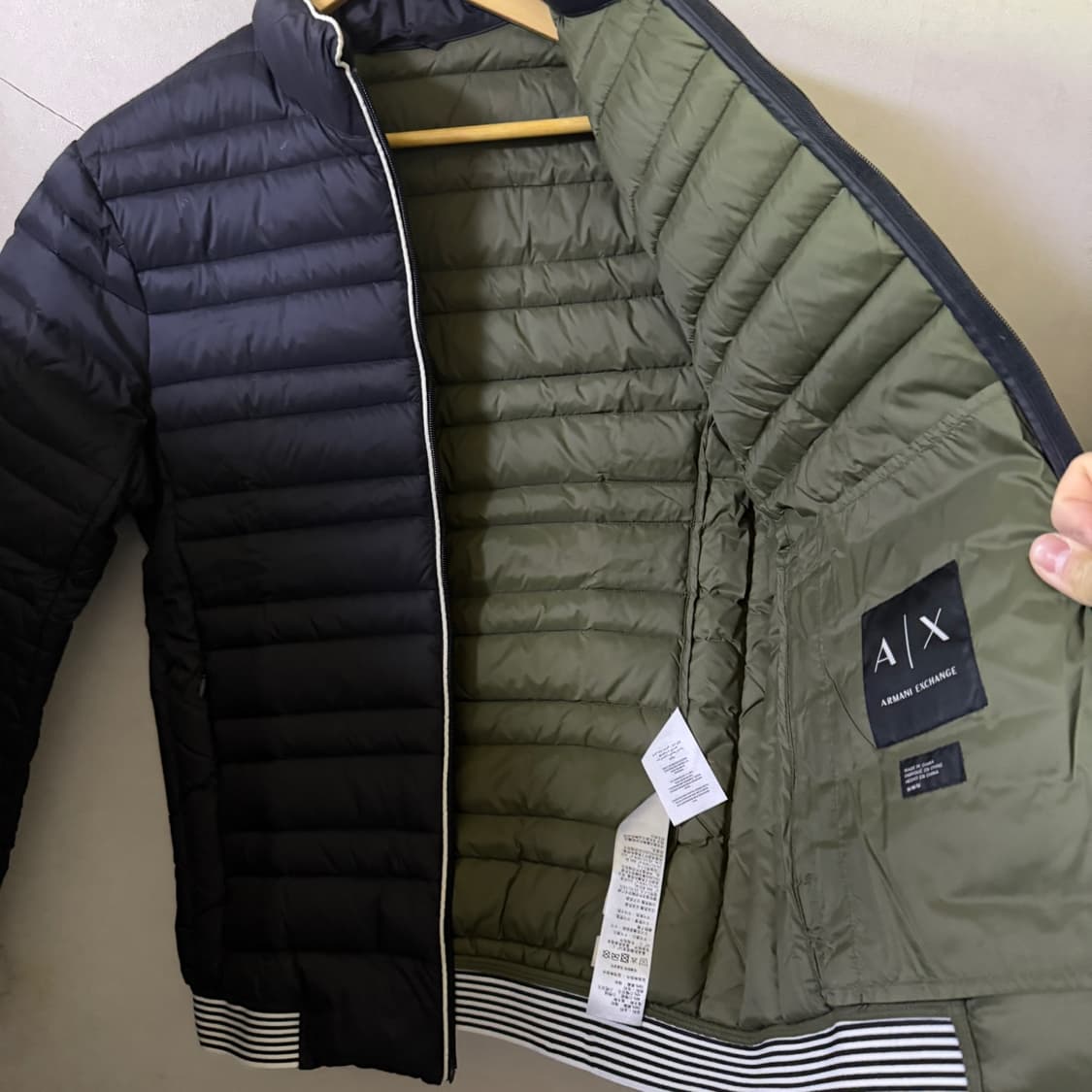 알마니익스체인지 남성 오리털 경량 패딩 M (95) 상품이미지7