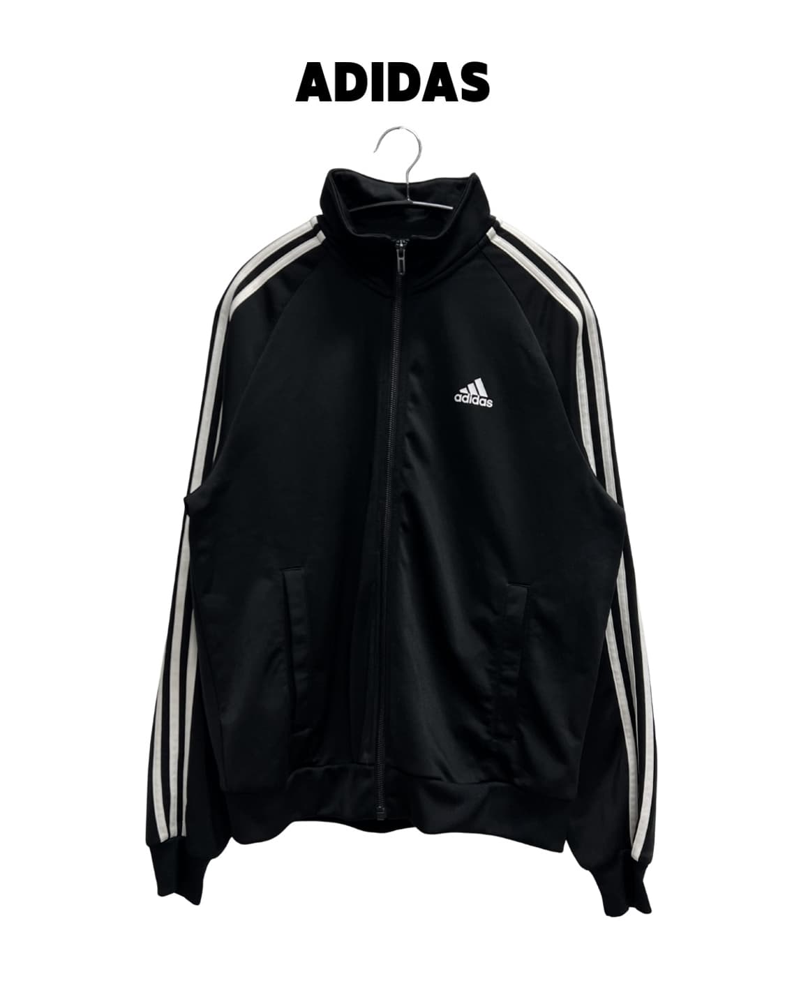아디다스 삼선 트랙탑 져지 블랙 상품이미지1