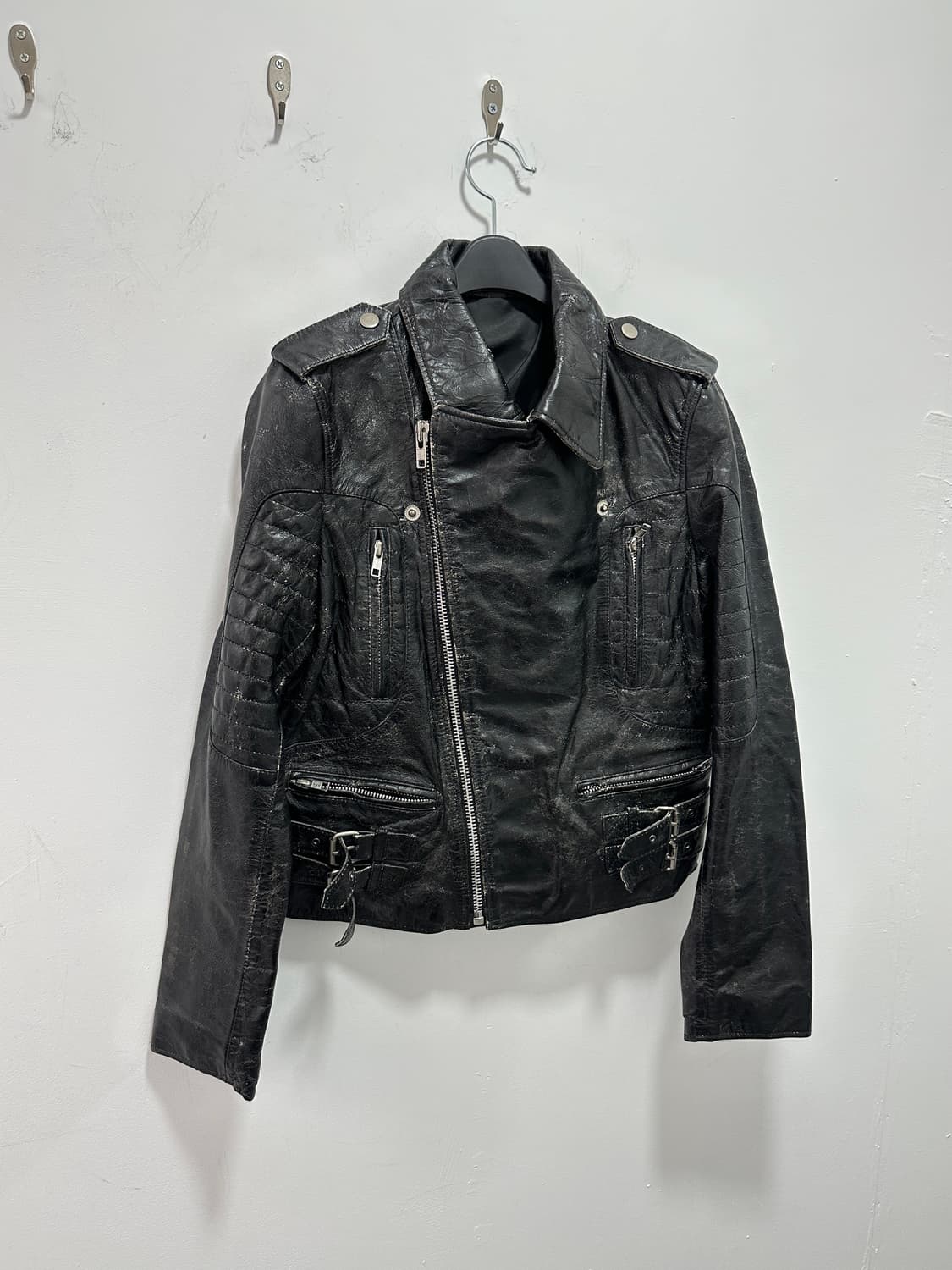 Garment washed distressed tanning sheeps 상품이미지2