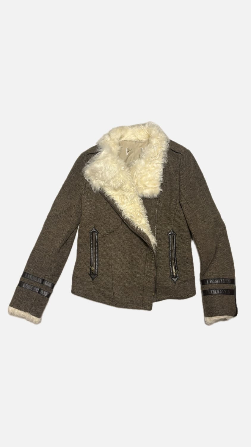 빈티지 브라운 무스탕 상품이미지1