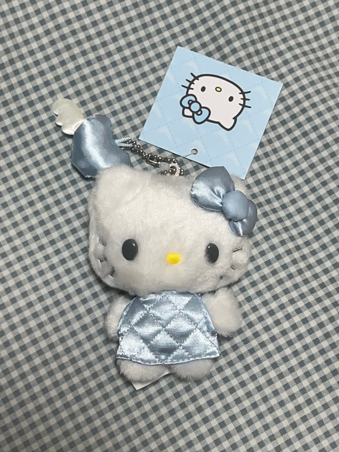 산리오 미니어처 퀼트 트위드 헬로키티 키링 상품이미지1