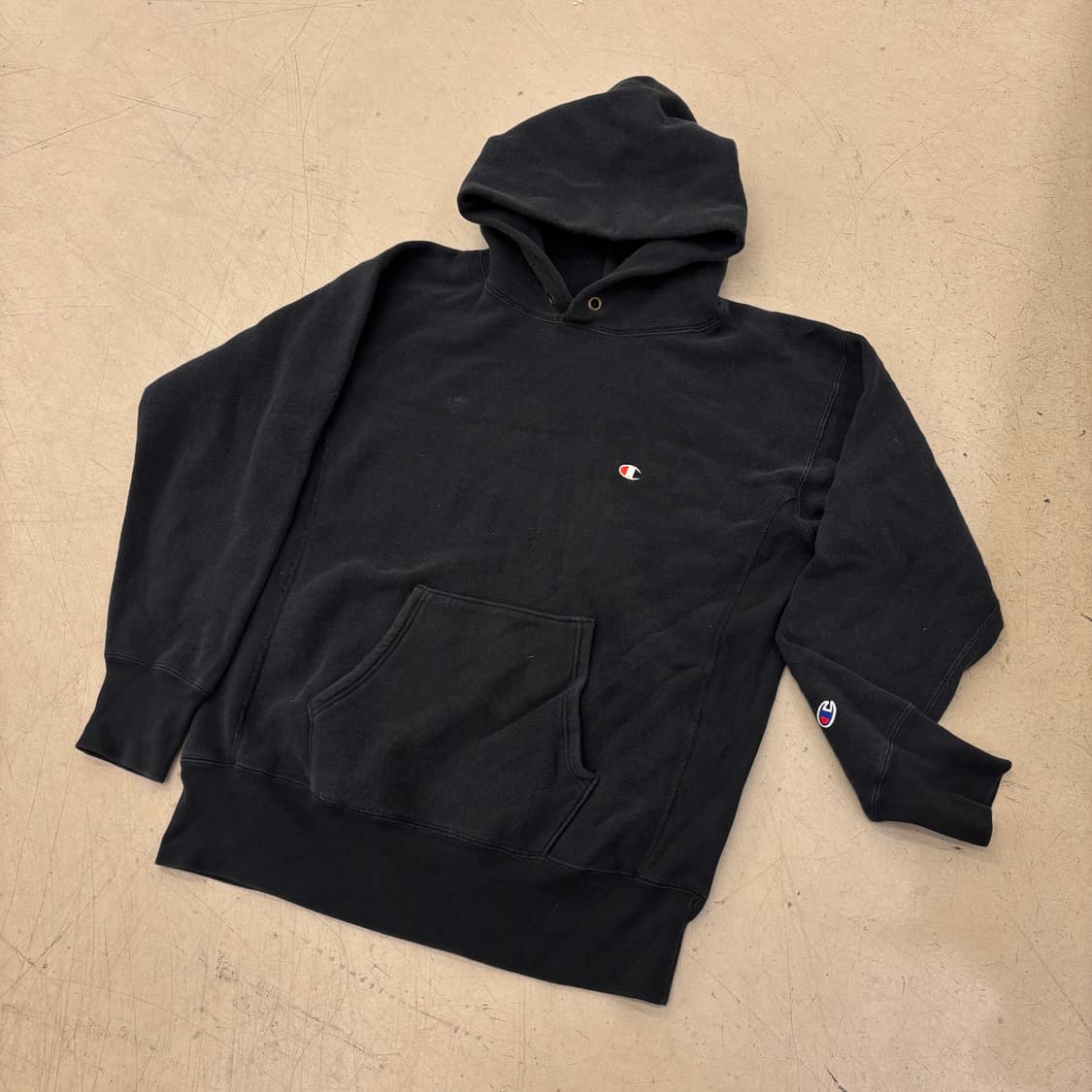 챔피온 리버스위브 스몰로고 후드티 상품이미지1