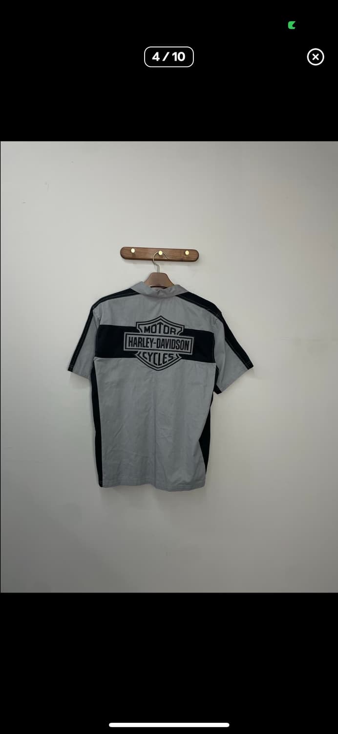 할리데이비슨 후면 빅로고 레이싱 반팔 셔츠 A3361 상품이미지3