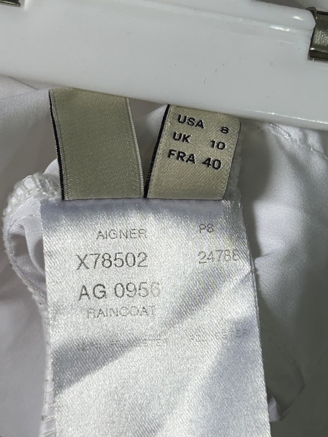 아이그너 Aigner 화이트 바람막이 벨티드 자켓  상품이미지8