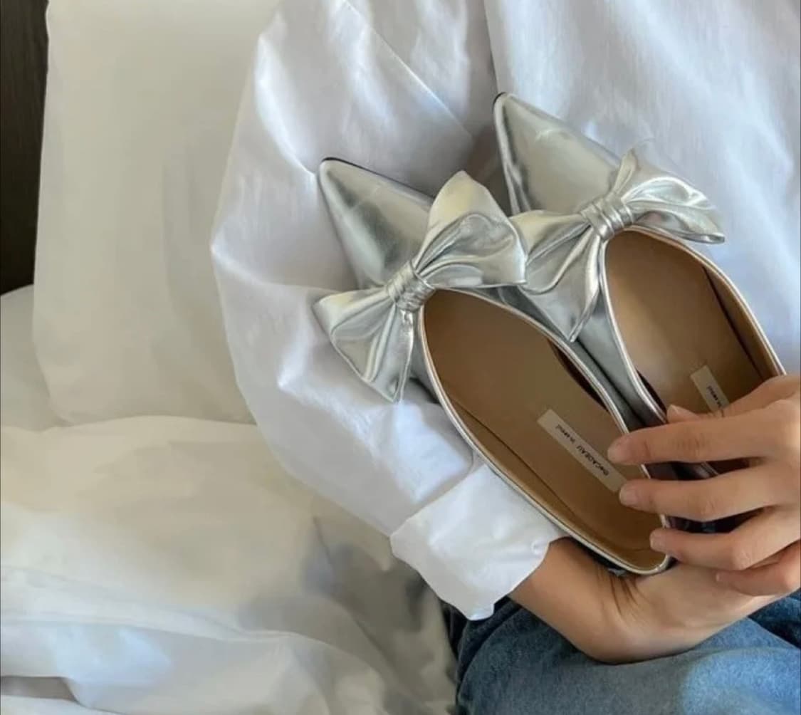 리본 플랫 슈즈(새상품) 상품이미지2
