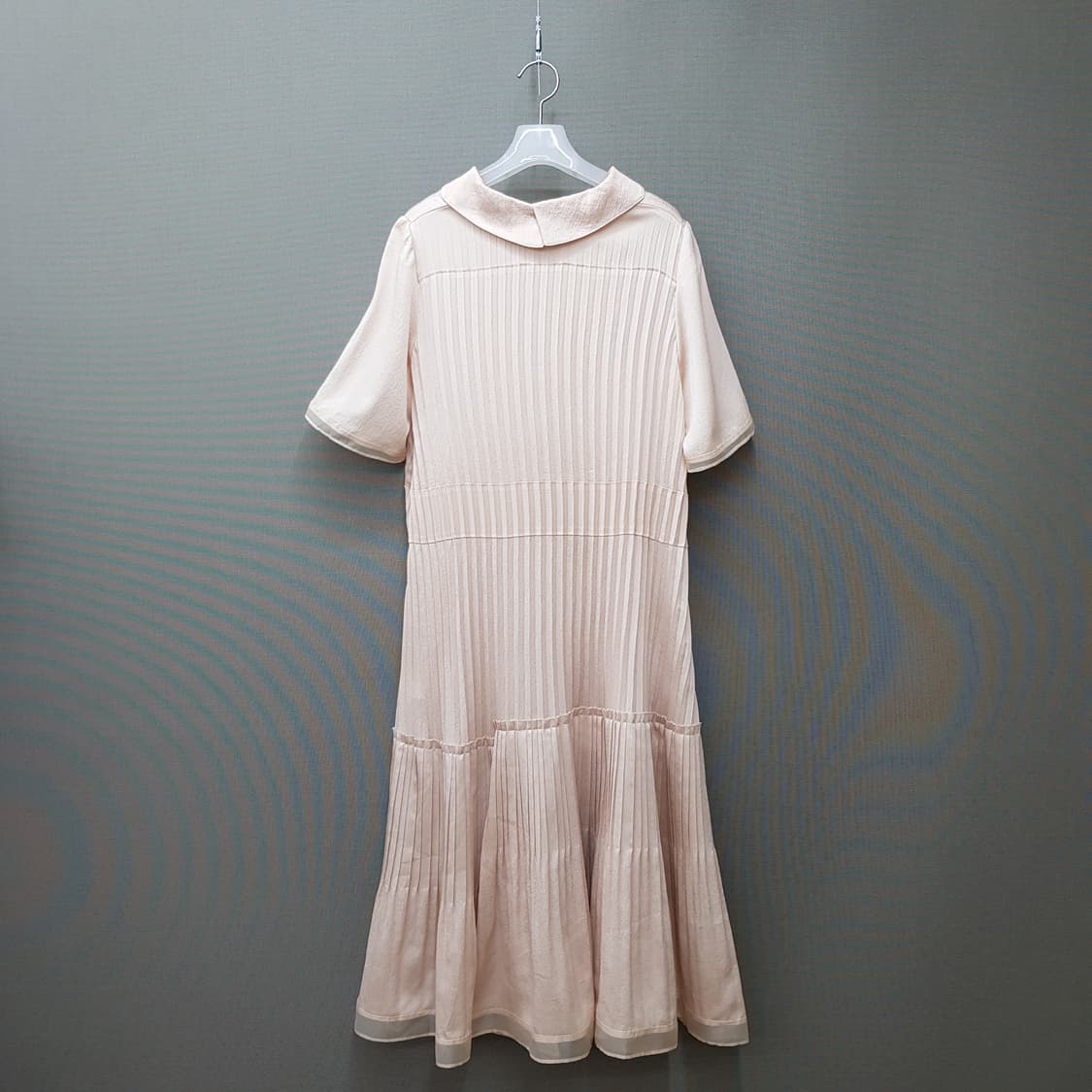 한섬 마인 2021 플리츠 카라 원피스  82-94-160사이즈 상품이미지6