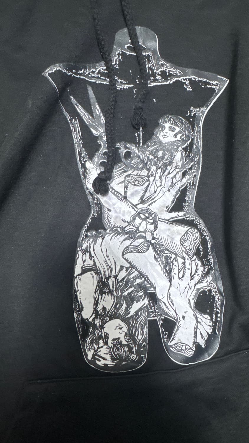 Drug honey 마네킹 프린팅 고스룩 펑크룩 유니크 후드티 상품이미지2