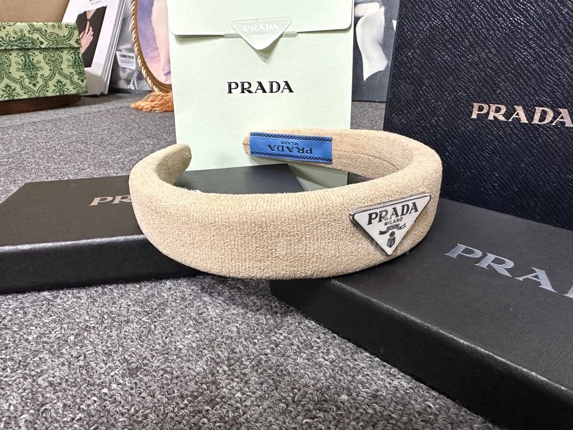 프라다 헤어밴드 브라운 상품이미지6