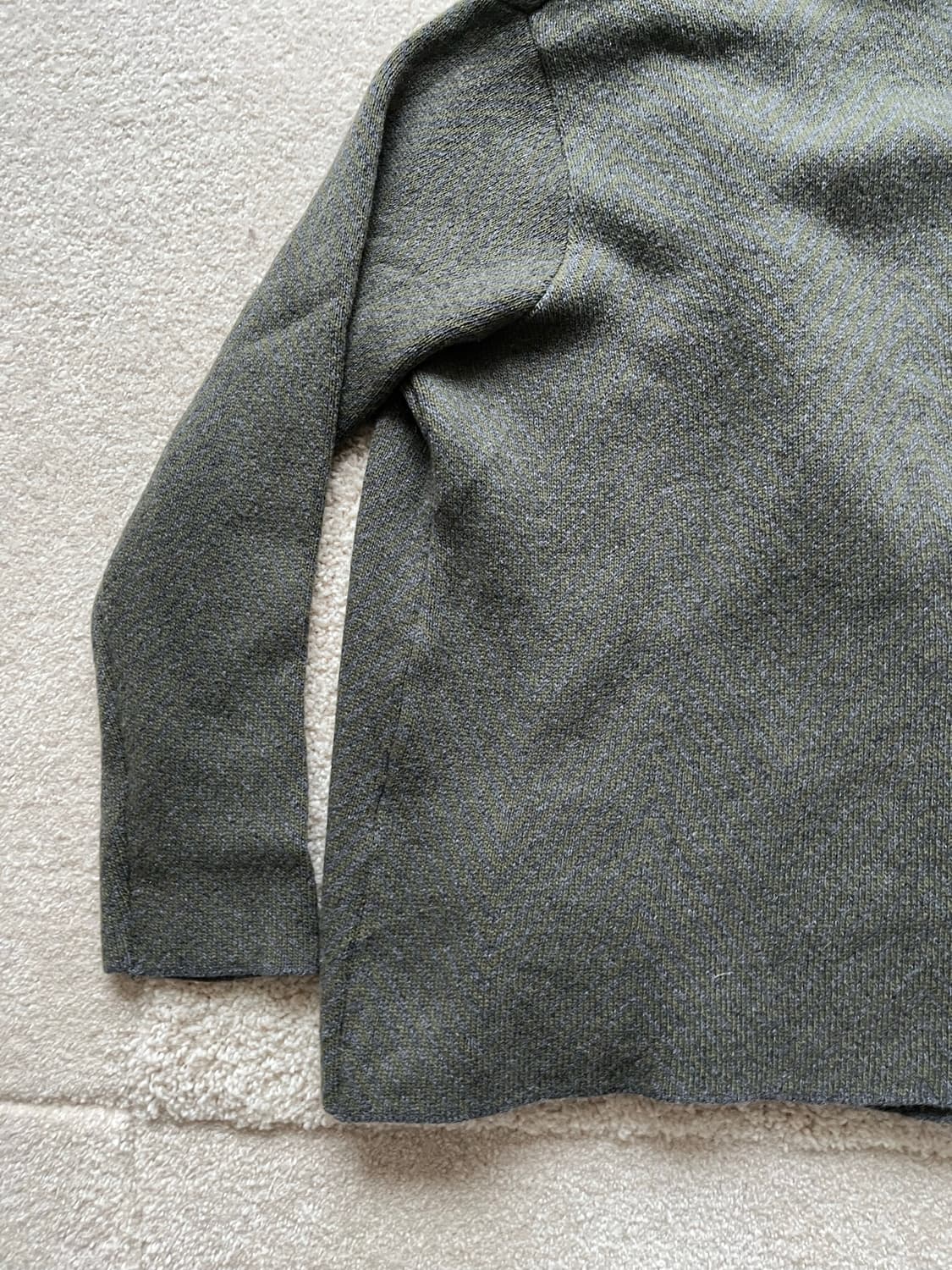 아틀리에 프란세 드 콩페시옹 캐시미어 숄카라 가디건 (100) 상품이미지10