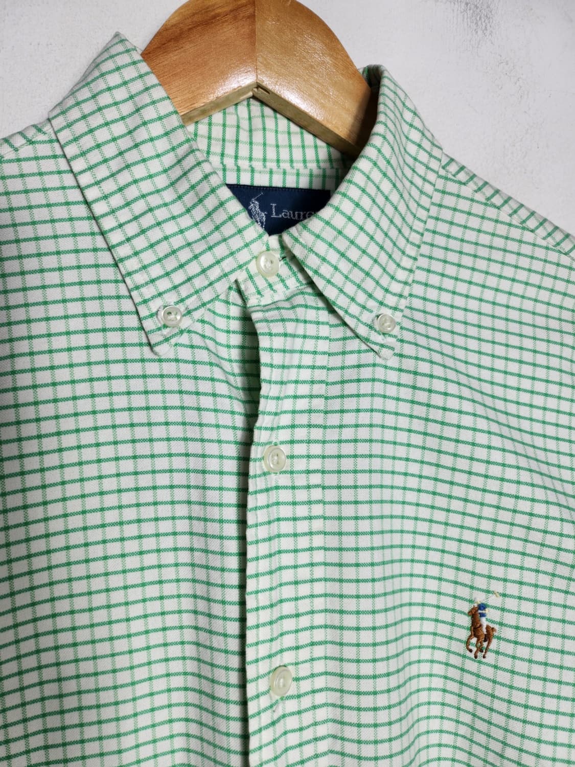 S 폴로 랄프로렌 체크 패턴 커스텀핏 셔츠 상품이미지2