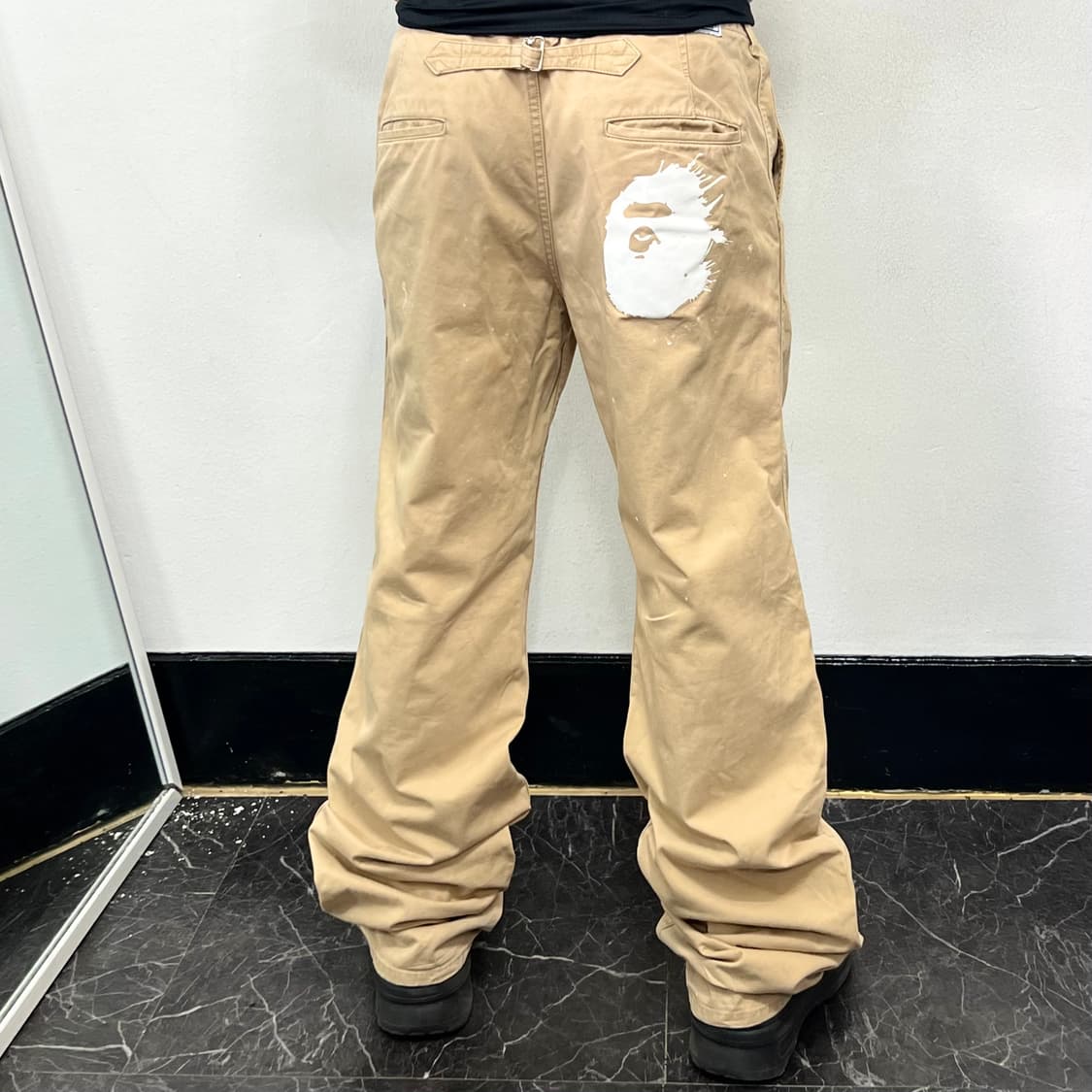 BAPE 베이프 빅 헤드 사루 스트레이트 치노 팬츠 상품이미지3