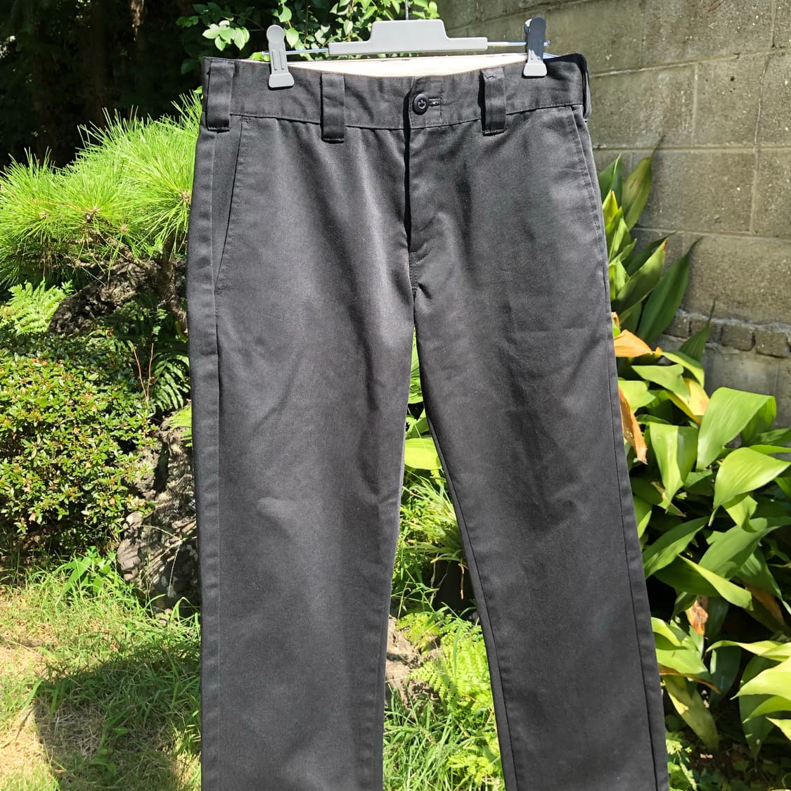 Beams Black Cotton Pants 빔즈 코튼팬츠 상품이미지1