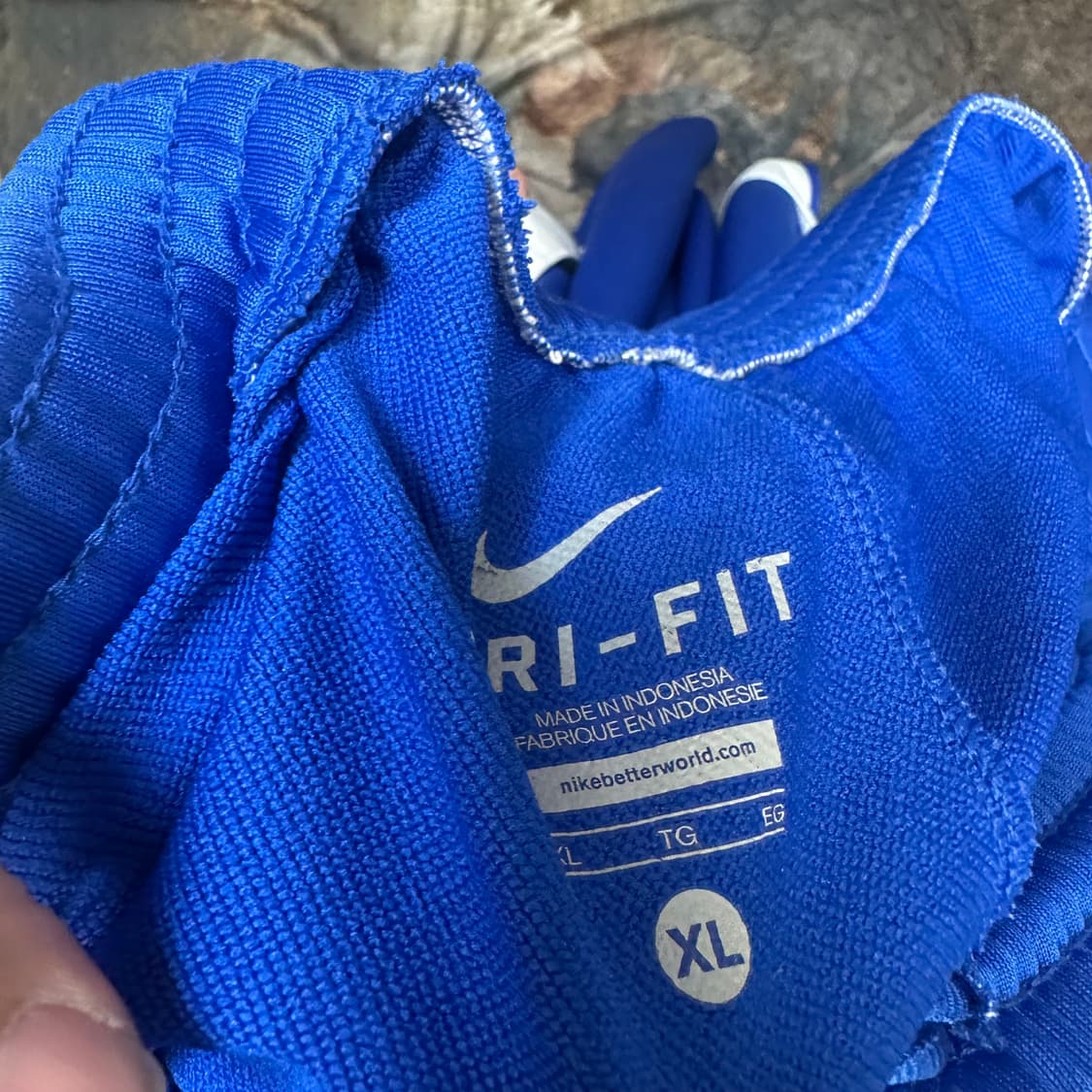 나이키 드라이핏 사이드버튼 블루와이드트랙팬츠 XL 상품이미지4