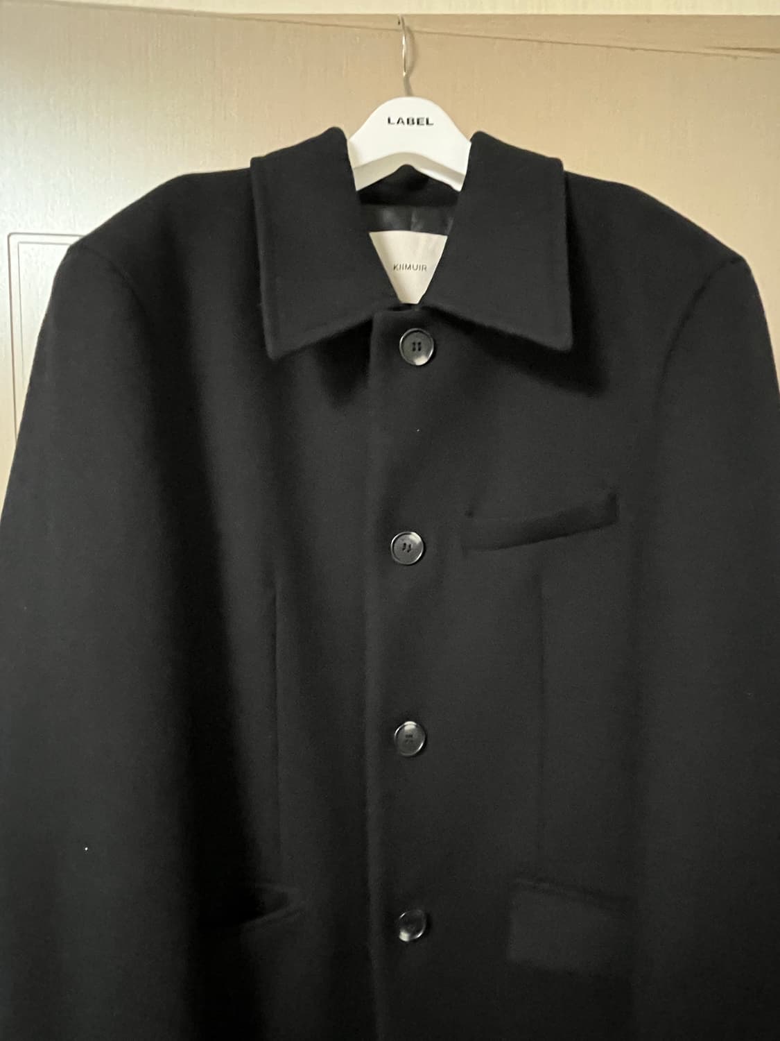 키뮤어 [WOOL 80] 울리치 대디핏 맥코트_블랙 상품이미지3