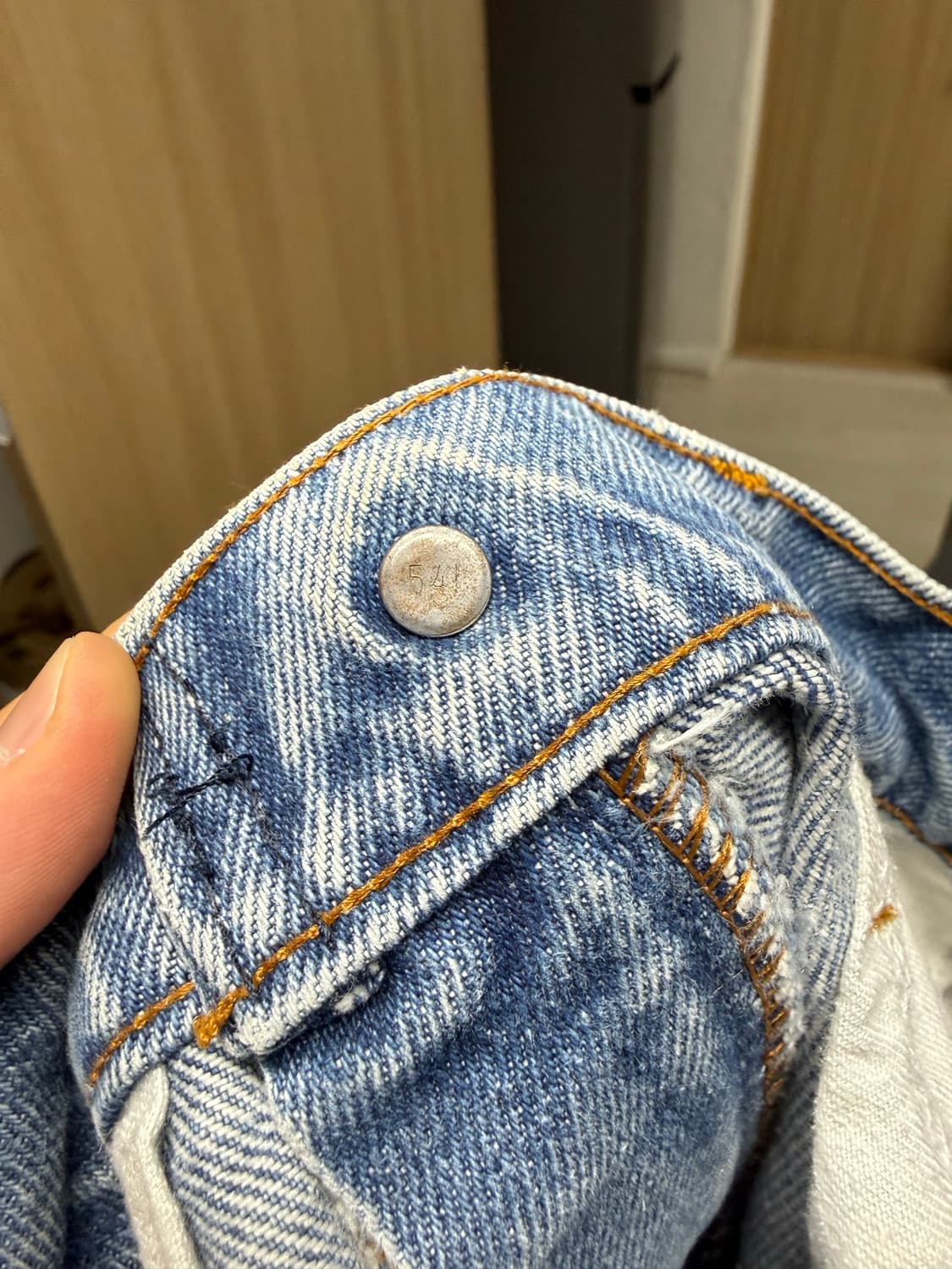 [32] 80s 빈티지 리바이스 오렌지탭 517 연청 상품이미지5