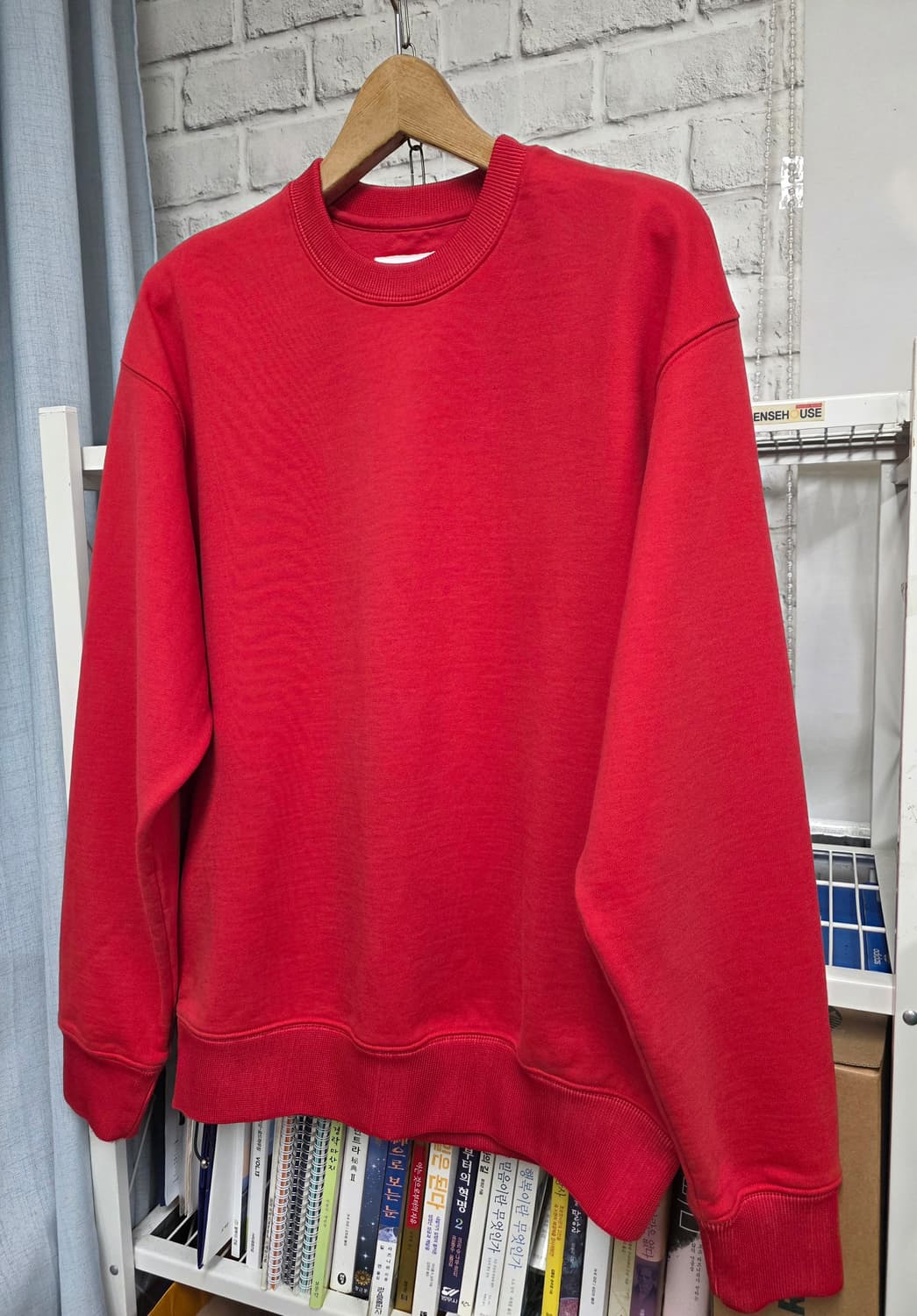 솔리드옴므 남성 맨투맨 L 100 루즈핏 라운드넥 스웻셔츠 MM16 상품이미지2