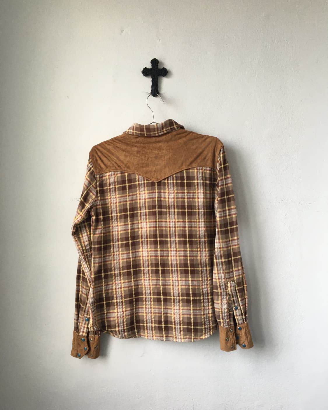 Western mood check pattern shirt 상품이미지3