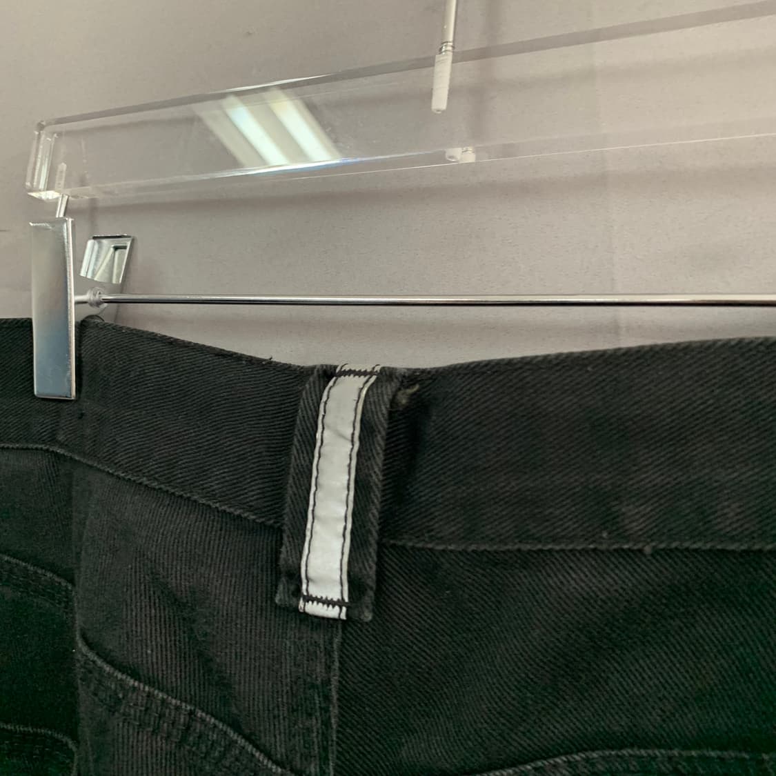 42인치 펠레펠레 90s 빅사이즈 버뮤다 블랙 데님 청반바지 상품이미지4