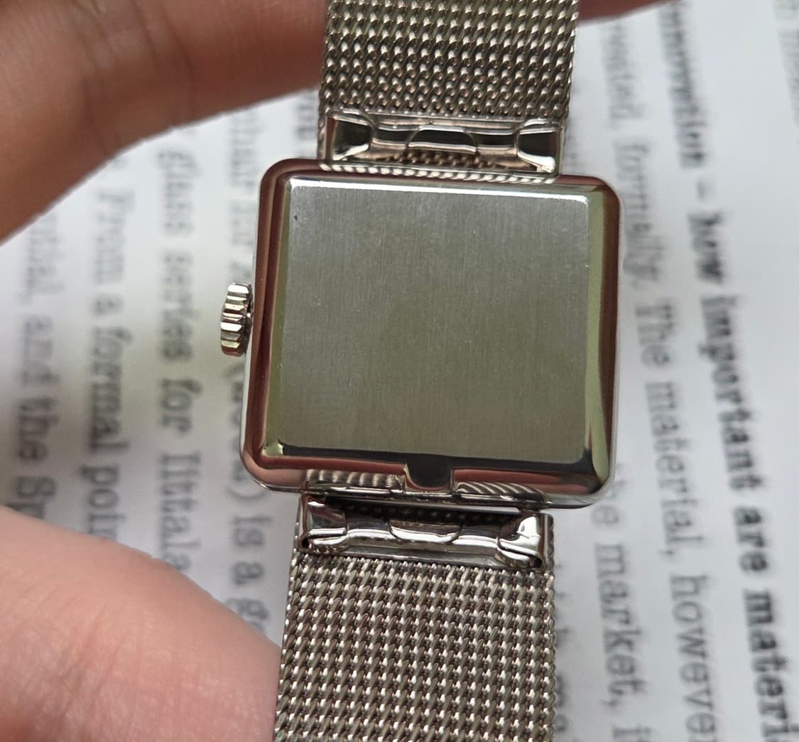 빈티지 오메가 드빌 사각탱크 샴골판 각유리 여성용 브레이슬릿 ver. 상품이미지7