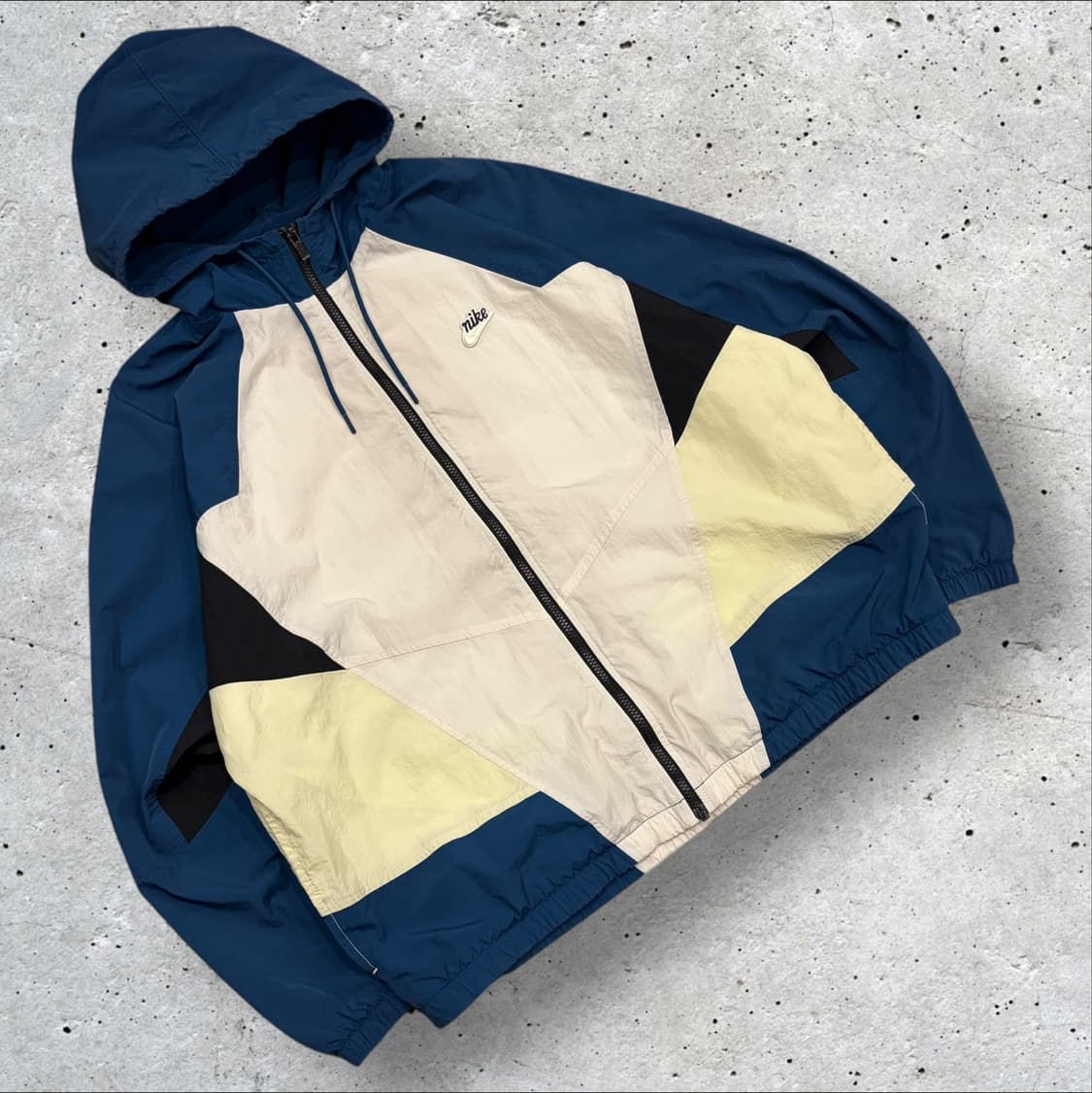 [2XL] 나이키 컬러블록 바람막이 후드집업 네이비 B981 상품이미지1