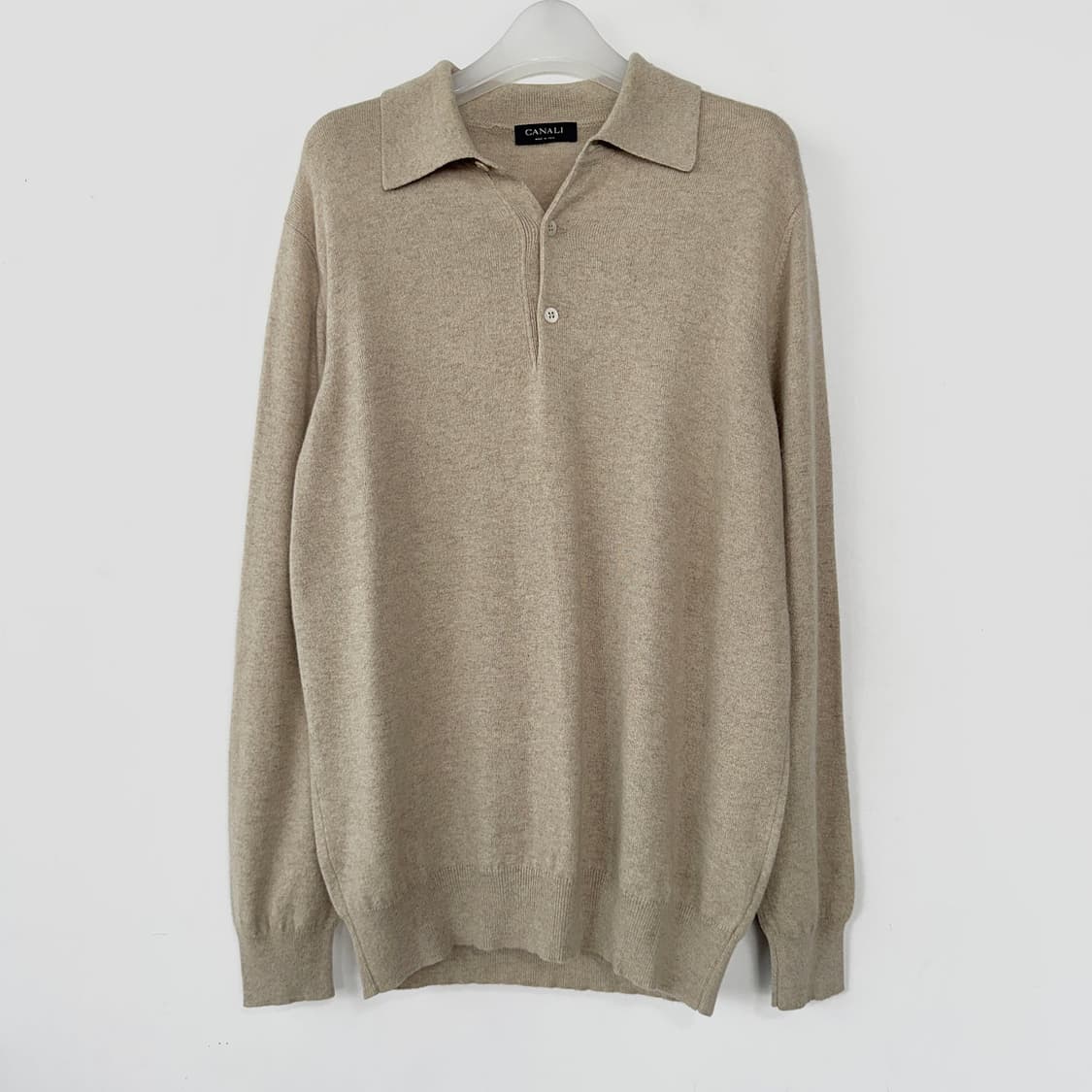 까날리 CANALI 캐시미어 폴로 니트 상품이미지1