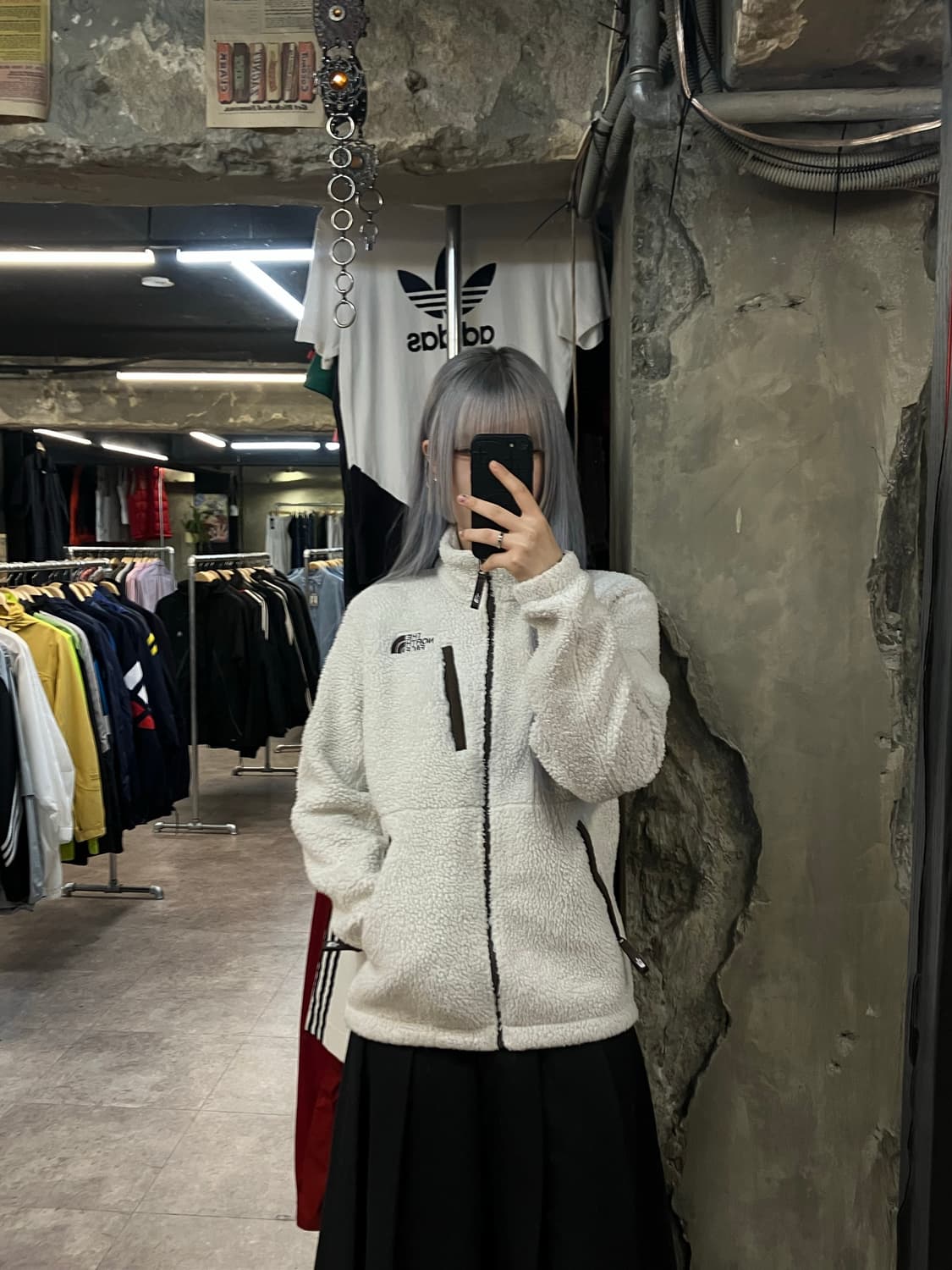 노스페이스 플리스 자켓 아이보리 S/90  #csz2498 상품이미지2