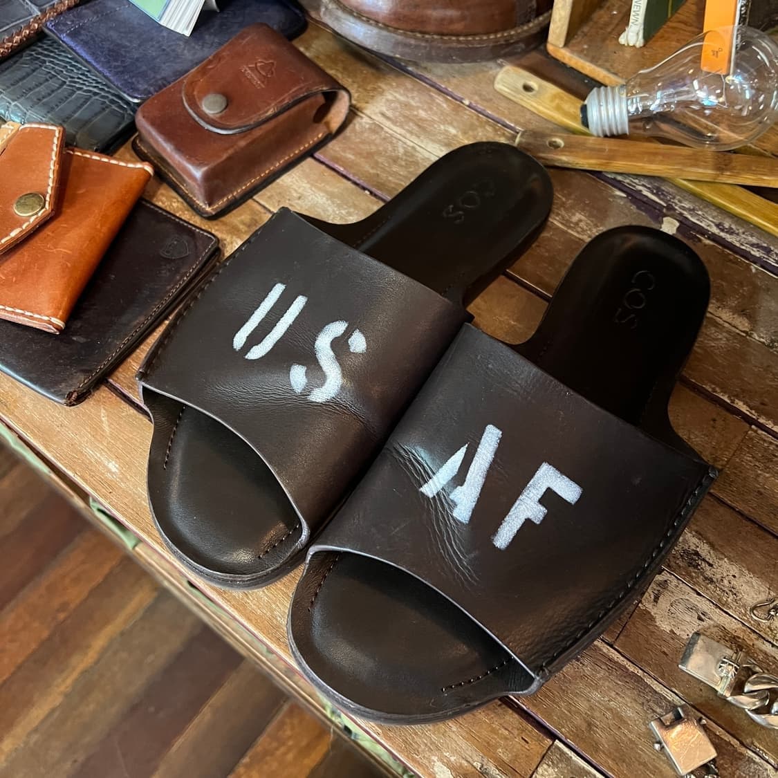 Cos Leather Slider USAF Custom 265~270 상품이미지2