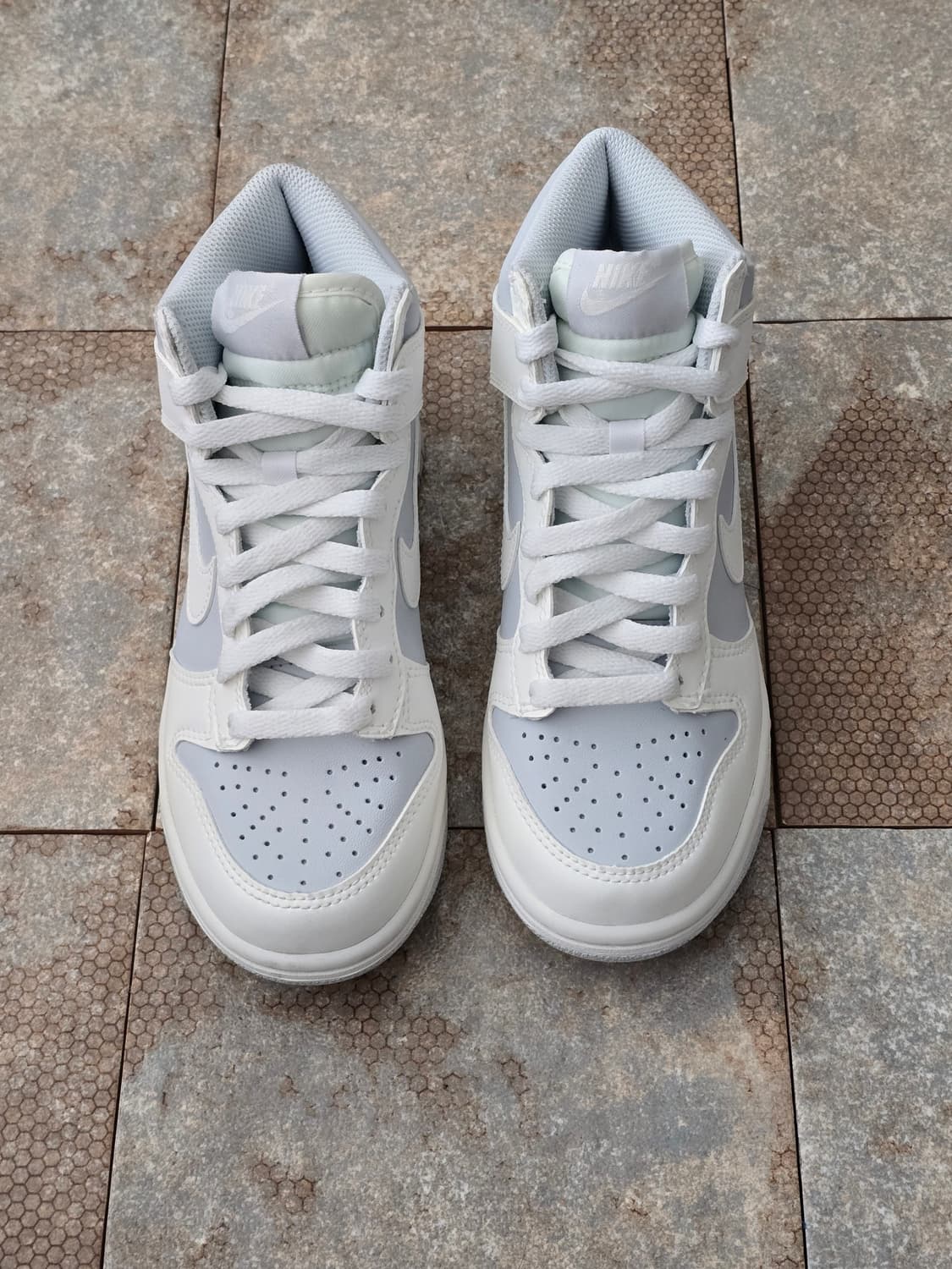 (225)나이키 덩크 하이 퓨어 플래티넘 상품이미지2