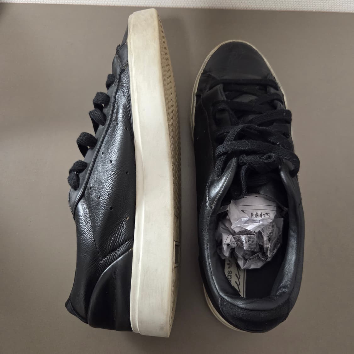 Adidas 아디다스 슬릭 운동화 블랙 235 상품이미지6