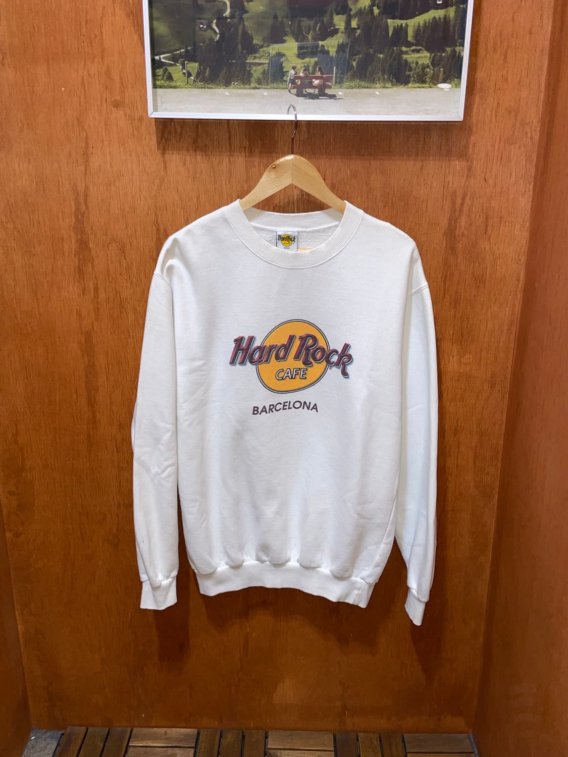 (XL) Hard rock 하드락 바르셀로나 프린팅 스웻 셔츠 맨투맨 상품이미지2